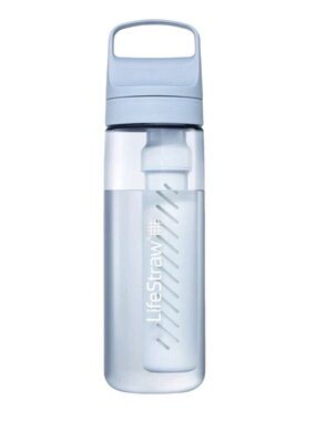 LifeStraw Go Series Water Bottle With Filter - 22 oz / 650 ml - Icelandic Blue